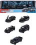MAJORETTE Majo Black Edition Pack de 5 Coches Negros Mate