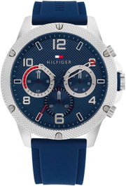 Tommy Hilfiger 1792027 Reloj Analógico Azul y Gris