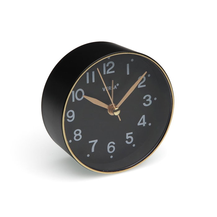 Reloj-Despertador Versa Negro Plástico Reloj-Despertador Versa Negro Plástico
