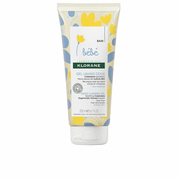Klorane BÉBÉ Gel Limpiador Suave Cabello y Cuerpo 200 ml