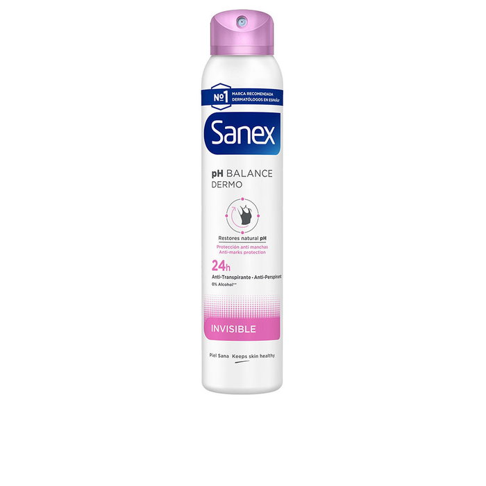 Sanex DERMO INVISIBLE deo vapo Desodorante 24h Sin Manchas Spray 200 ml Sanex DERMO INVISIBLE deo vapo Desodorante 24h Sin Manchas Spray 200 ml