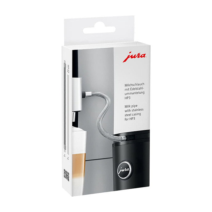 Jura JURA Tubo de leche con funda de acero inoxidable para Z8 Z6 J6 S8 E8 GIGA X8cG2 230 mm - 24114 Jura JURA Tubo de leche con funda de acero inoxidable para Z8 Z6 J6 S8 E8 GIGA X8cG2 230 mm - 24114
