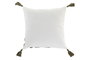 DKD Home Decor Cojín de Poliéster Blanco 45x45 cm con Aplicaciones