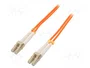 Qoltec Patchcord de fibra óptica LC/UPC - LC/UPC Multimodo OM2 Duplex 20m