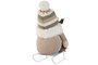 DKD Home Decor Figura Navidad Gnomo Trineo Poliester Beige Verde Blanco 17 x 30 x 22 cm (4 Unidades)