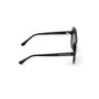 GUESS Gafas de Sol GU7698 01B para Mujer - Montura Negro Brillante, Cristal Ahumado Degradado, Forma Geométrica, Calibre 57mm, Patilla 140mm
