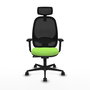 PIQUERAS Y CRESPO Silla de oficina Cilanco con mecanismo Sincro, Pistacho y Negro