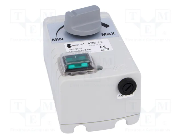BREVE TUFVASSONS Regulador de velocidad 230VAC 3A IP54 BREVE TUFVASSONS Regulador de velocidad 230VAC 3A IP54