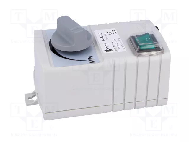 BREVE TUFVASSONS Regulador de velocidad 230VAC 3A IP54 BREVE TUFVASSONS Regulador de velocidad 230VAC 3A IP54