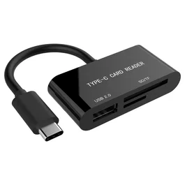 Gembird Lector de tarjetas USB Type-C UHB-CR3-02 Negro