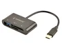 Gembird Lector de tarjetas USB Type-C UHB-CR3-02 Negro