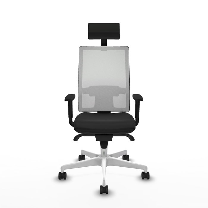 PIQUERAS Y CRESPO Silla de oficina Horna con mecanismo Sincro, Negro y Blanco PIQUERAS Y CRESPO Silla de oficina Horna con mecanismo Sincro, Negro y Blanco