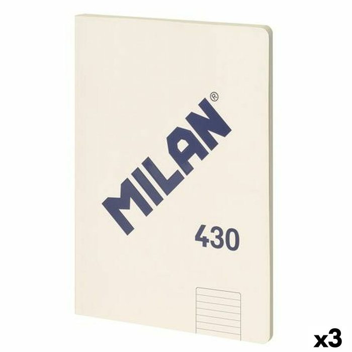 Milan Libreta Encolada A4 Serie 1918 Beige 48 Hojas Microperforada