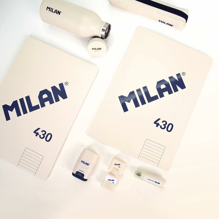 Milan Libreta Encolada A4 Serie 1918 Beige 48 Hojas Microperforada Milan Libreta Encolada A4 Serie 1918 Beige 48 Hojas Microperforada