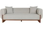 DKD Home Decor Sofá Gris en Poliéster y MDF