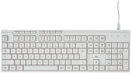 Hama CK-200 Klawiatura przewodowa biała