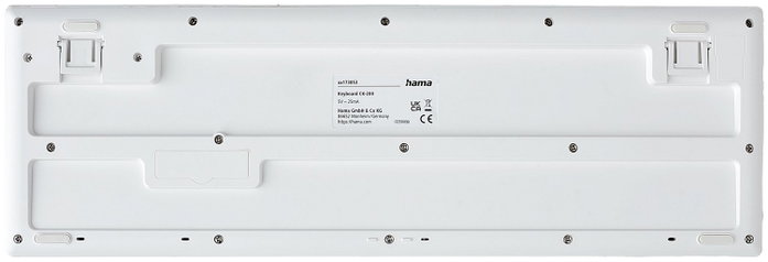 Hama CK-200 Klawiatura przewodowa biała