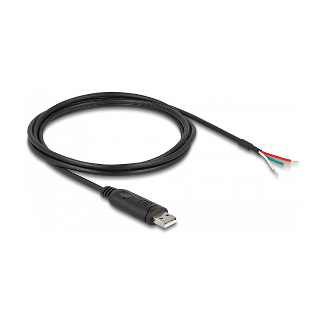 DeLOCK Cable adaptador USB 2.0 Tipo-A a serie RS-485 con 3 extremos de cable abiertos, 2 m DeLOCK Cable adaptador USB 2.0 Tipo-A a serie RS-485 con 3 extremos de cable abiertos, 2 m
