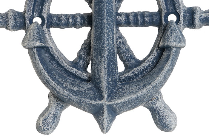 DKD Home Decor Picaporte de Hierro Colado Azul 16x3x14 cm DKD Home Decor Picaporte de Hierro Colado Azul 16x3x14 cm
