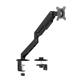 AISENS - SOPORTE DE MESA ECO CONTRAPESO GIRATORIO E INCLINABLE PARA MONITOR/TV 9KG (3 PIVOTES, 1 BRAZO) DE 17-32, NEGRO