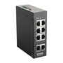 D-Link DIS-100E-8W Switch Industrial Ethernet Fast No Administrado 8 Puertos 10/100, Montaje Rack/Pared/DIN, IP30