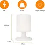 Smartwares Lámpara de Mesa LED 5000.472 4.7W Blanca Exterior Batería Portátil 3000K IP44