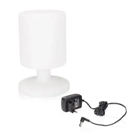 Smartwares Lámpara de Mesa LED 5000.472 4.7W Blanca Exterior Batería Portátil 3000K IP44
