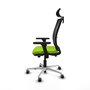 PIQUERAS Y CRESPO Silla de oficina Haches Sincro/Traslack Pistacho y Negro