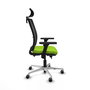 PIQUERAS Y CRESPO Silla de oficina Haches Sincro/Traslack Pistacho y Negro
