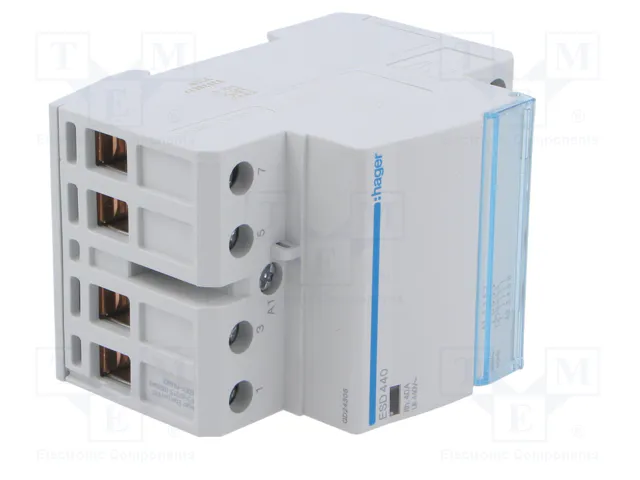HAGER ESD440 Contactor de instalación 4-polar 40A 24VAC