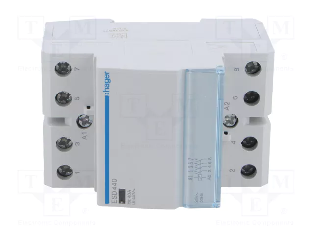 HAGER ESD440 Contactor de instalación 4-polar 40A 24VAC