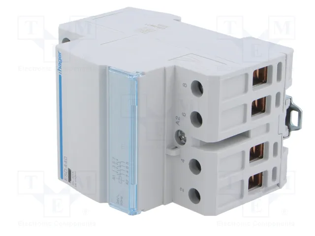 HAGER ESD440 Contactor de instalación 4-polar 40A 24VAC