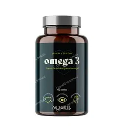 PALEOBULL Omega 3 60 Perlas - Ácidos Grasos EPA y DHA para Salud Cardiovascular, Visión y Función Cerebral