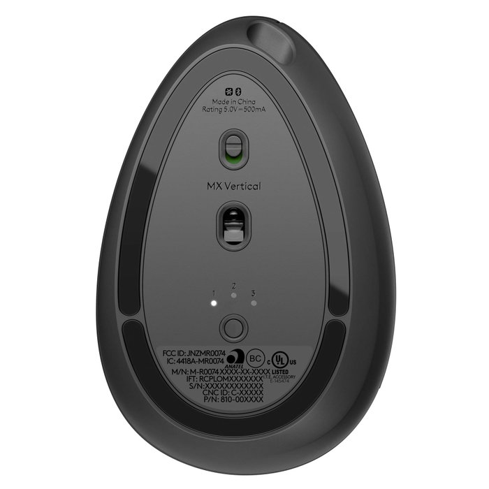 Logitech MX Vertical Ratón Ergonómico Inalámbrico Negro/Gris Logitech MX Vertical Ratón Ergonómico Inalámbrico Negro/Gris