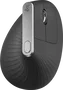 Logitech MX Vertical Ratón Ergonómico Inalámbrico Negro/Gris