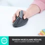 Logitech MX Vertical Ratón Ergonómico Inalámbrico Negro/Gris