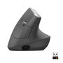 Logitech MX Vertical Ratón Ergonómico Inalámbrico Negro/Gris