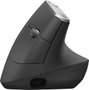 Logitech MX Vertical Ratón Ergonómico Inalámbrico Negro/Gris