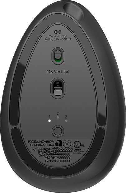 Logitech MX Vertical Ratón Ergonómico Inalámbrico Negro/Gris Logitech MX Vertical Ratón Ergonómico Inalámbrico Negro/Gris