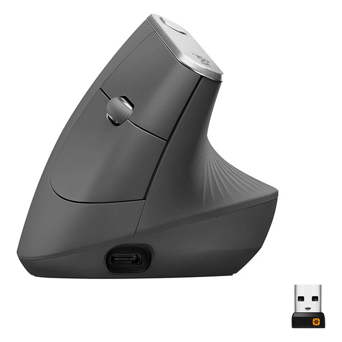 Logitech MX Vertical Ratón Ergonómico Inalámbrico Negro/Gris Logitech MX Vertical Ratón Ergonómico Inalámbrico Negro/Gris