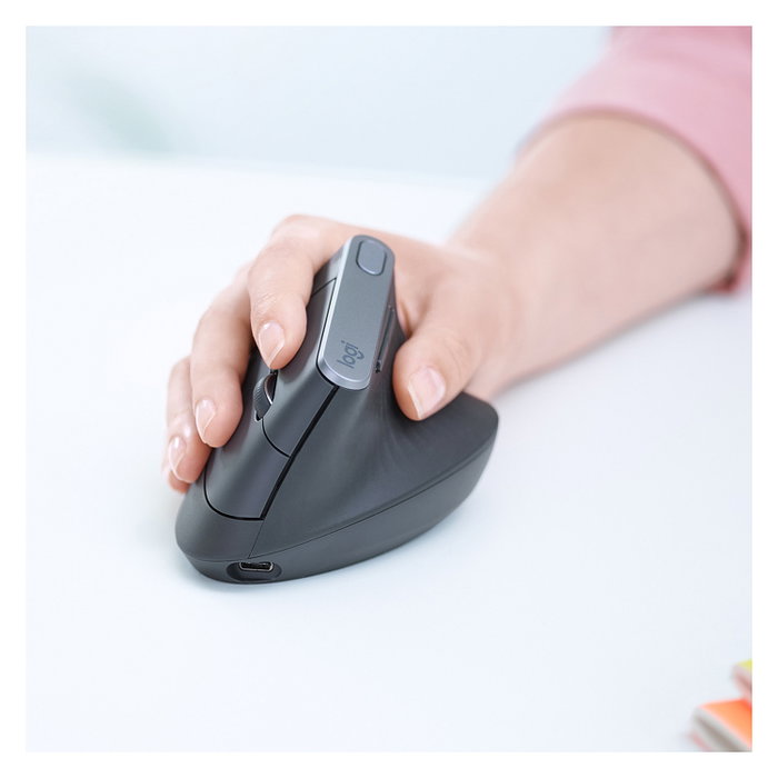 Logitech MX Vertical Ratón Ergonómico Inalámbrico Negro/Gris Logitech MX Vertical Ratón Ergonómico Inalámbrico Negro/Gris