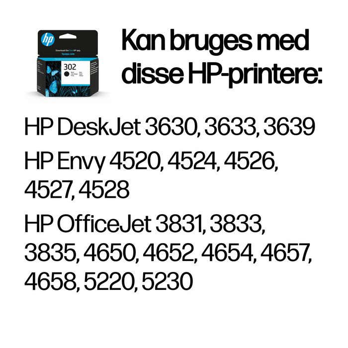 HP Cartucho de Tinta Original 302 Negro
