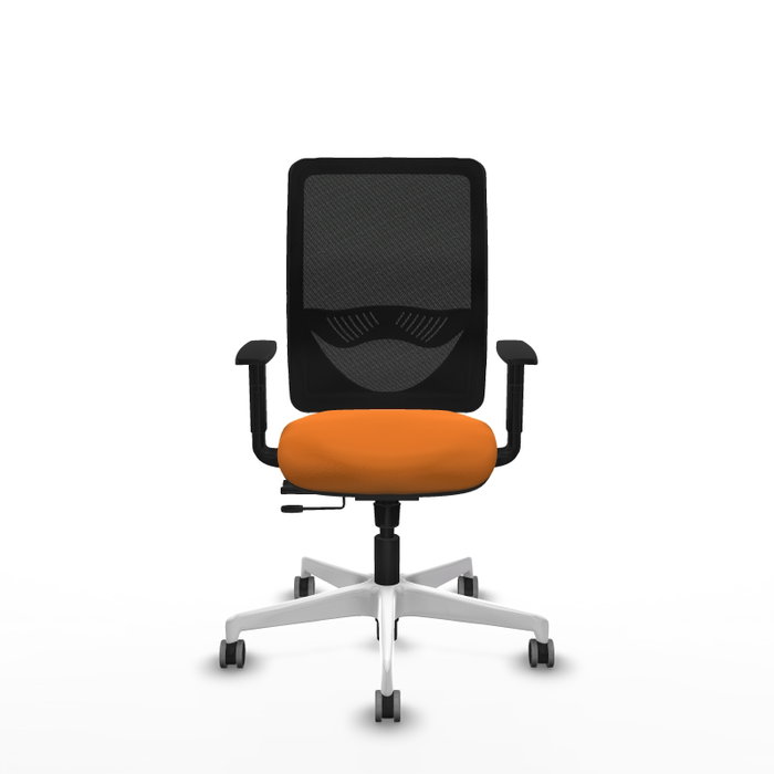 PIQUERAS Y CRESPO Silla de oficina Zulema Naranja y Negro