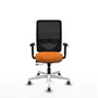 PIQUERAS Y CRESPO Silla de oficina Zulema Naranja y Negro