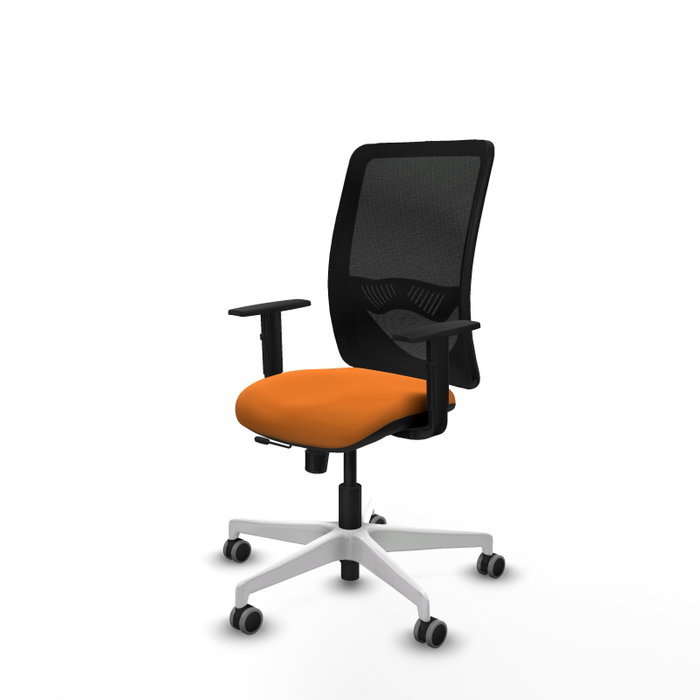 PIQUERAS Y CRESPO Silla de oficina Zulema Naranja y Negro