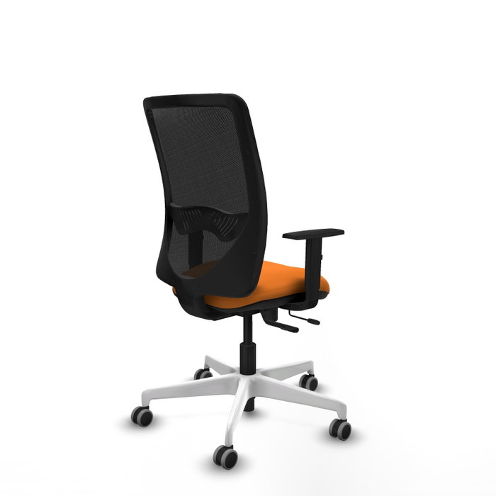 PIQUERAS Y CRESPO Silla de oficina Zulema Naranja y Negro