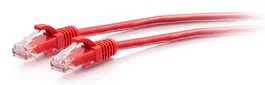 C2G C2G30164 Cable de Red Ethernet Patch Cat6a Delgado (Slim), 3m Rojo, Antienganche (Snagless), UTP, RJ-45 Macho a RJ-45 Macho, 28AWG, 10 Gbps, Para Alta Densidad