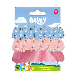 Cerdá Accesorios Pelo Coletero de Tela 3 Piezas Bluey 8.9 x 13.5 x 3.0 cm