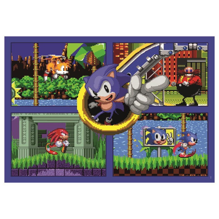 Clementoni Puzzle Sonic The Hedgehog 500 Piezas, Tamaño Montado 69x50 cm
