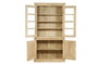 DKD Home Decor Vitrina India 1c24 Natural Mango Cristal 43 x 230 x 122 cm